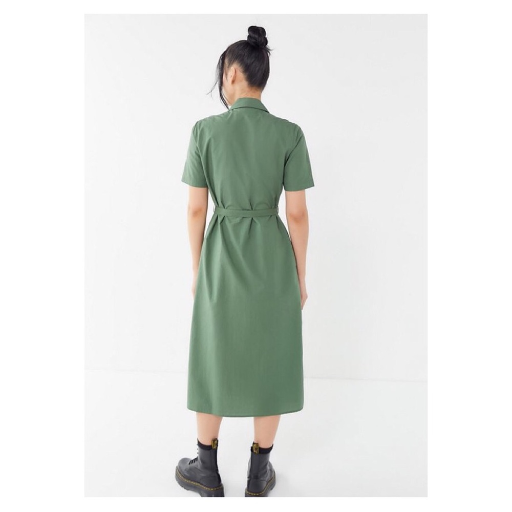 UO Holly Double Breasted Midi Shirt Dress - Picture 4 of 8